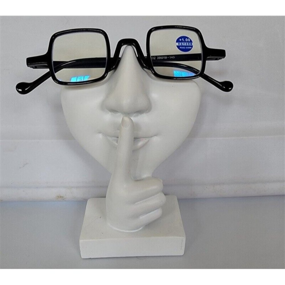 EyeKepper Black Small Geometric Square 2.0 Blue Light Reading Glasses 113219